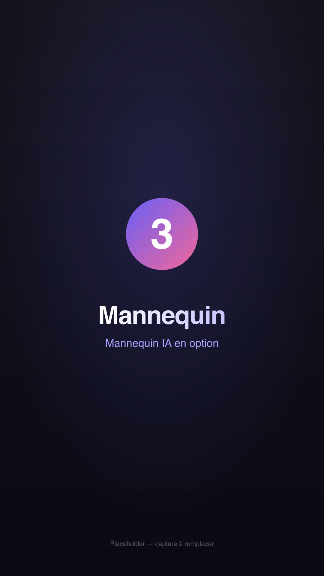 Photo mannequin générée